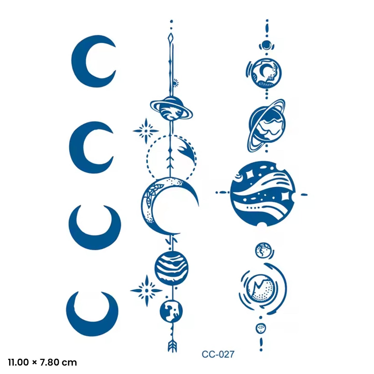 CC-027 - Semi Permanent Herbal Tattoos Sticker