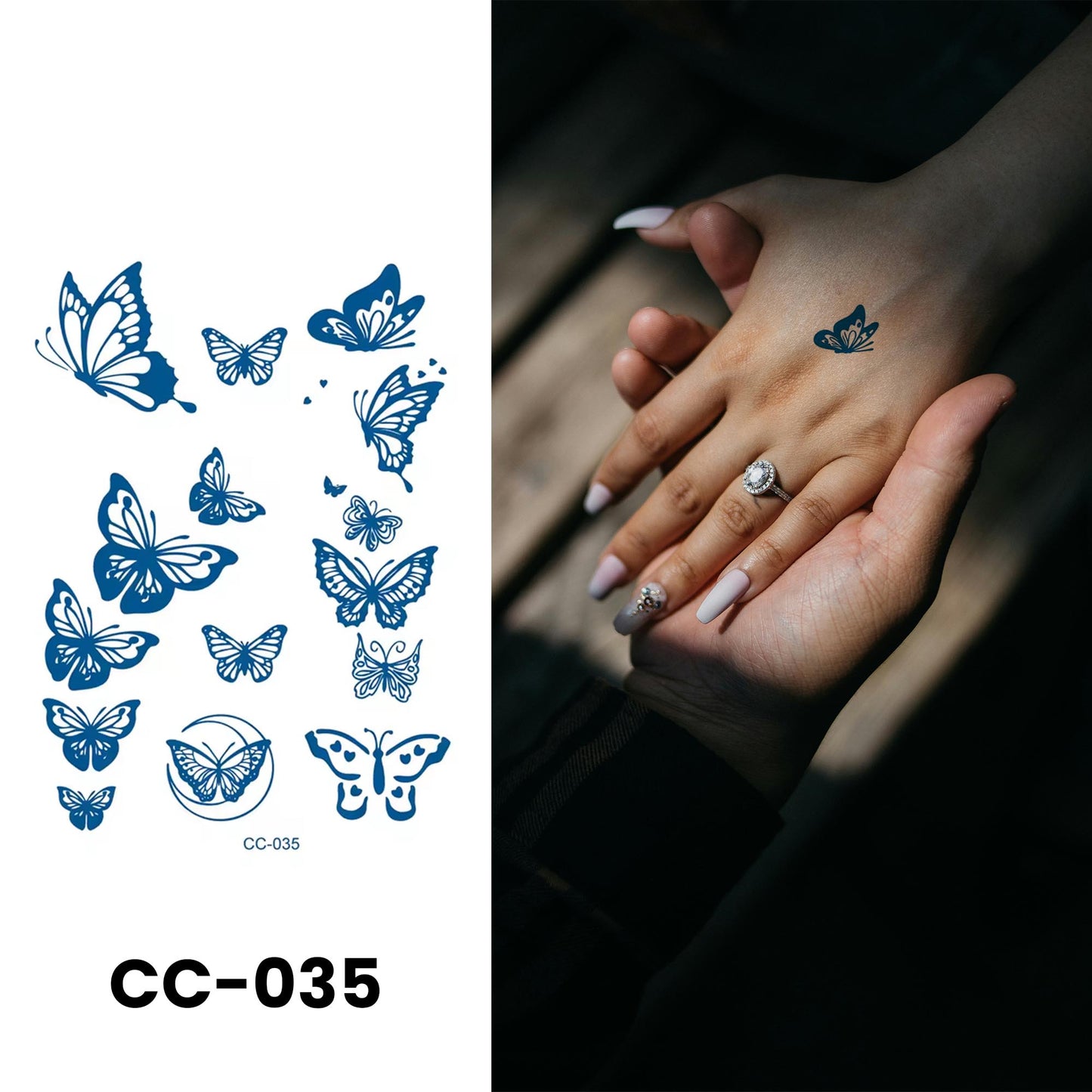 CC-035 - Semi Permanent Herbal Tattoos Sticker