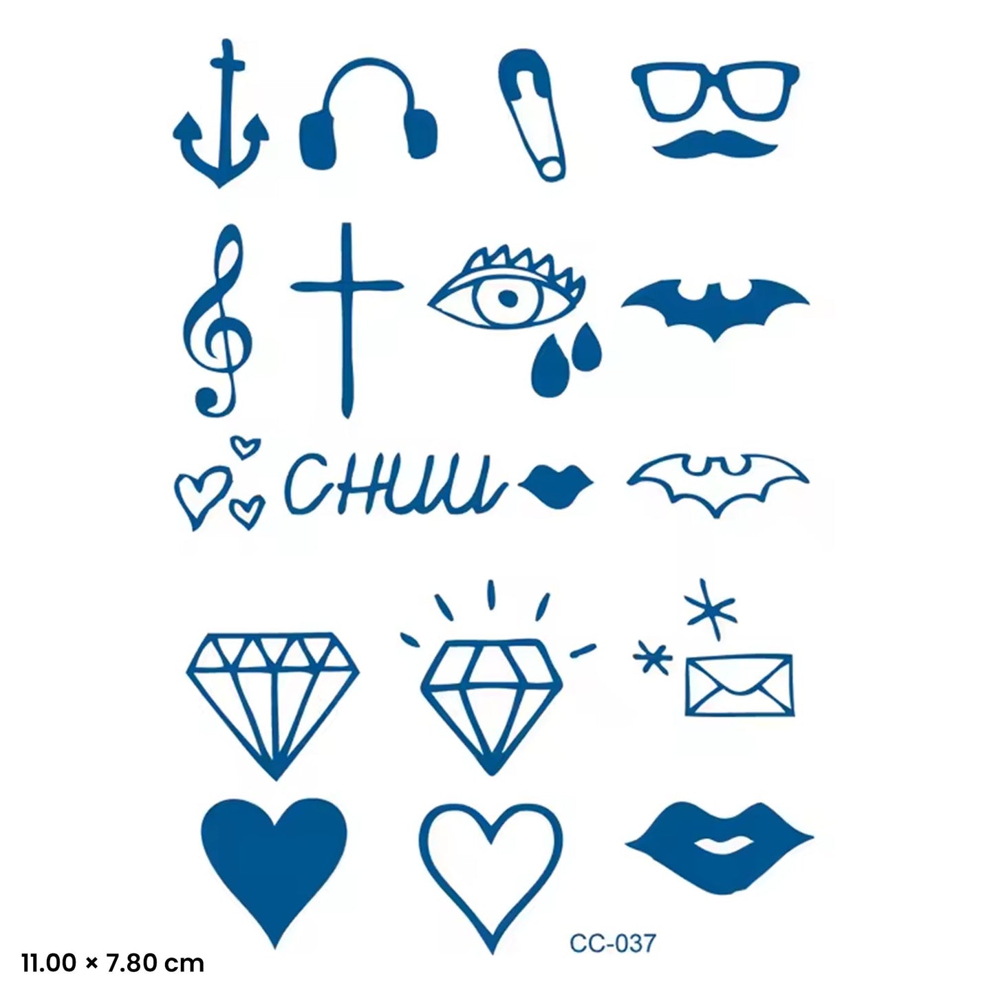 CC-037 - Semi Permanent Herbal Tattoos Sticker