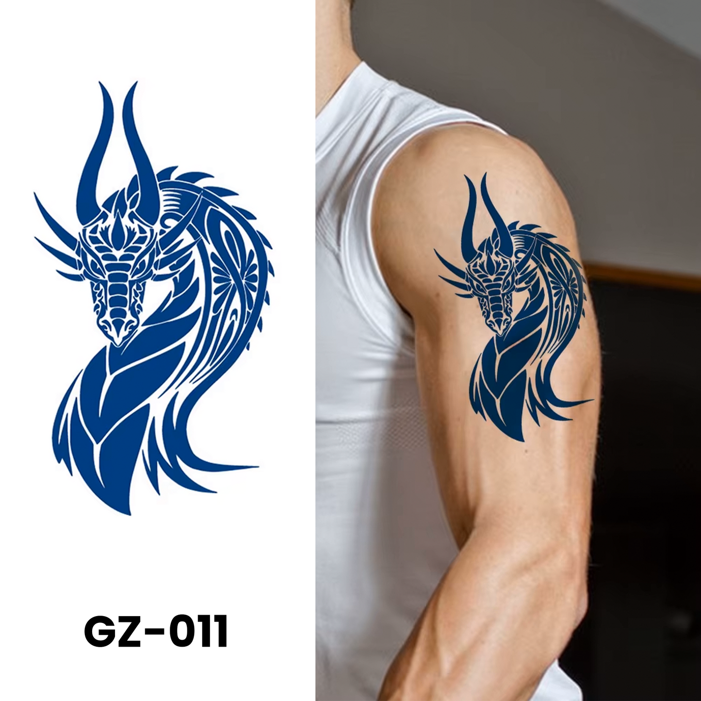 GZ-011 - Semi Permanent Herbal Tattoos Sticker