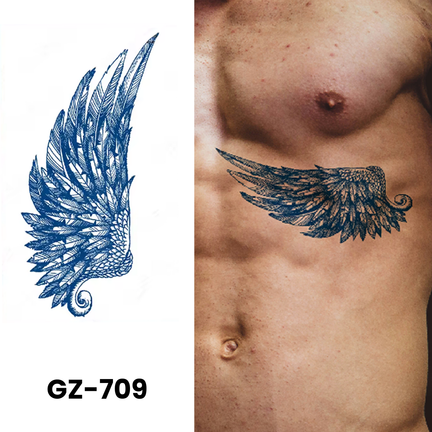 GZ-709 - Semi Permanent Herbal Tattoos Sticker