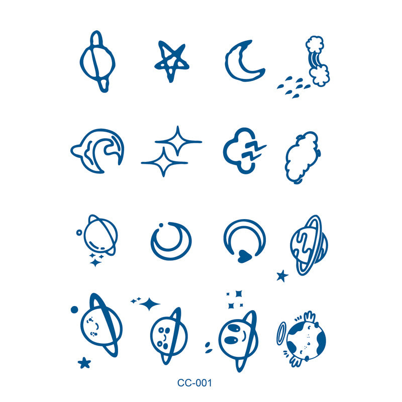 CC-001 - Semi Permanent Herbal Tattoos Sticker