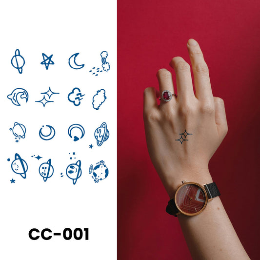 CC-001 - Semi Permanent Herbal Tattoos Sticker