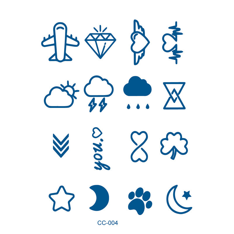 CC-004 - Semi Permanent Herbal Tattoos Sticker