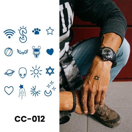 CC-012 - Semi Permanent Herbal Tattoos Sticker