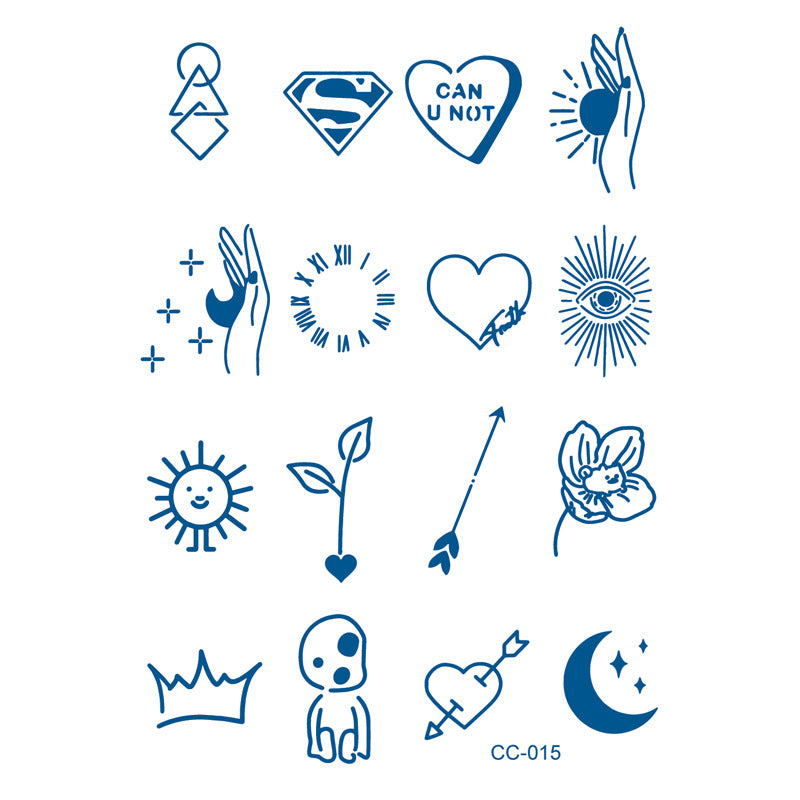 CC-015 - Semi Permanent Herbal Tattoos Sticker