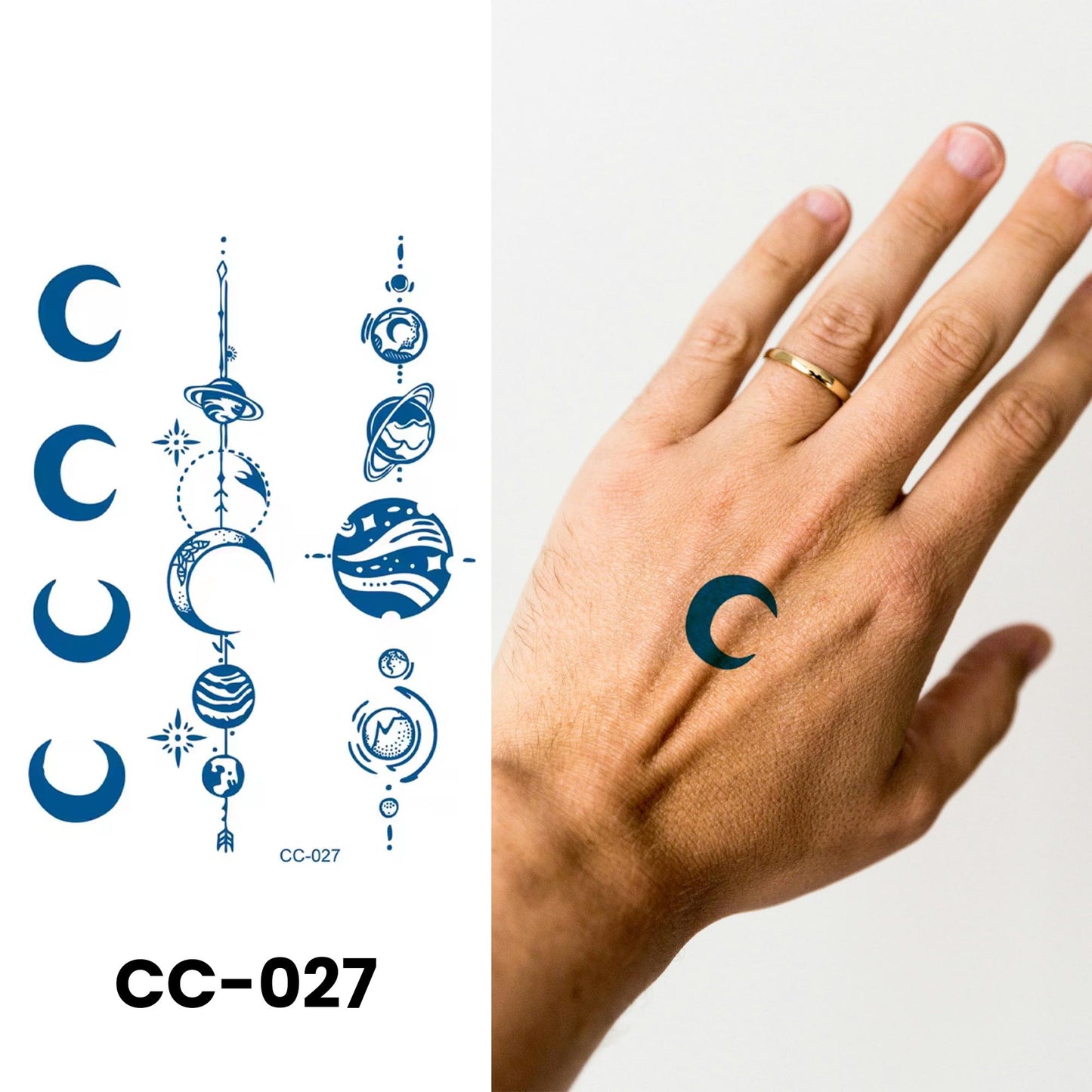 CC-027 semi-permanent herbal tattoo sticker design