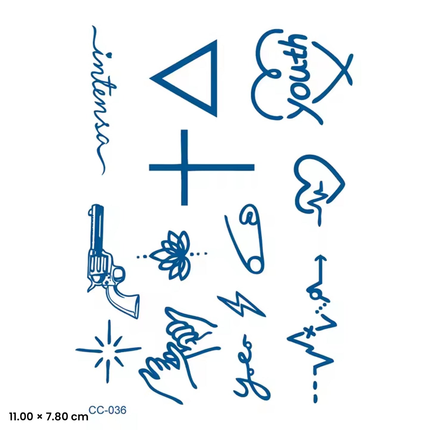 CC-036 - Semi Permanent Herbal Tattoos Sticker