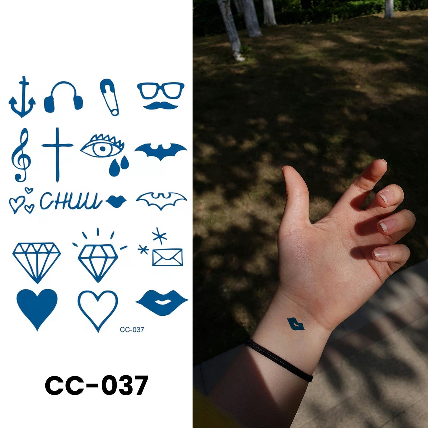 CC-037 - Semi Permanent Herbal Tattoos Sticker
