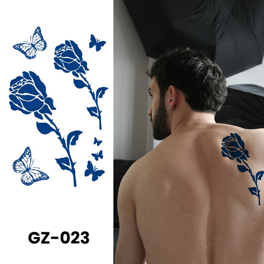 GZ-023 - Semi Permanent Herbal Tattoos Sticker