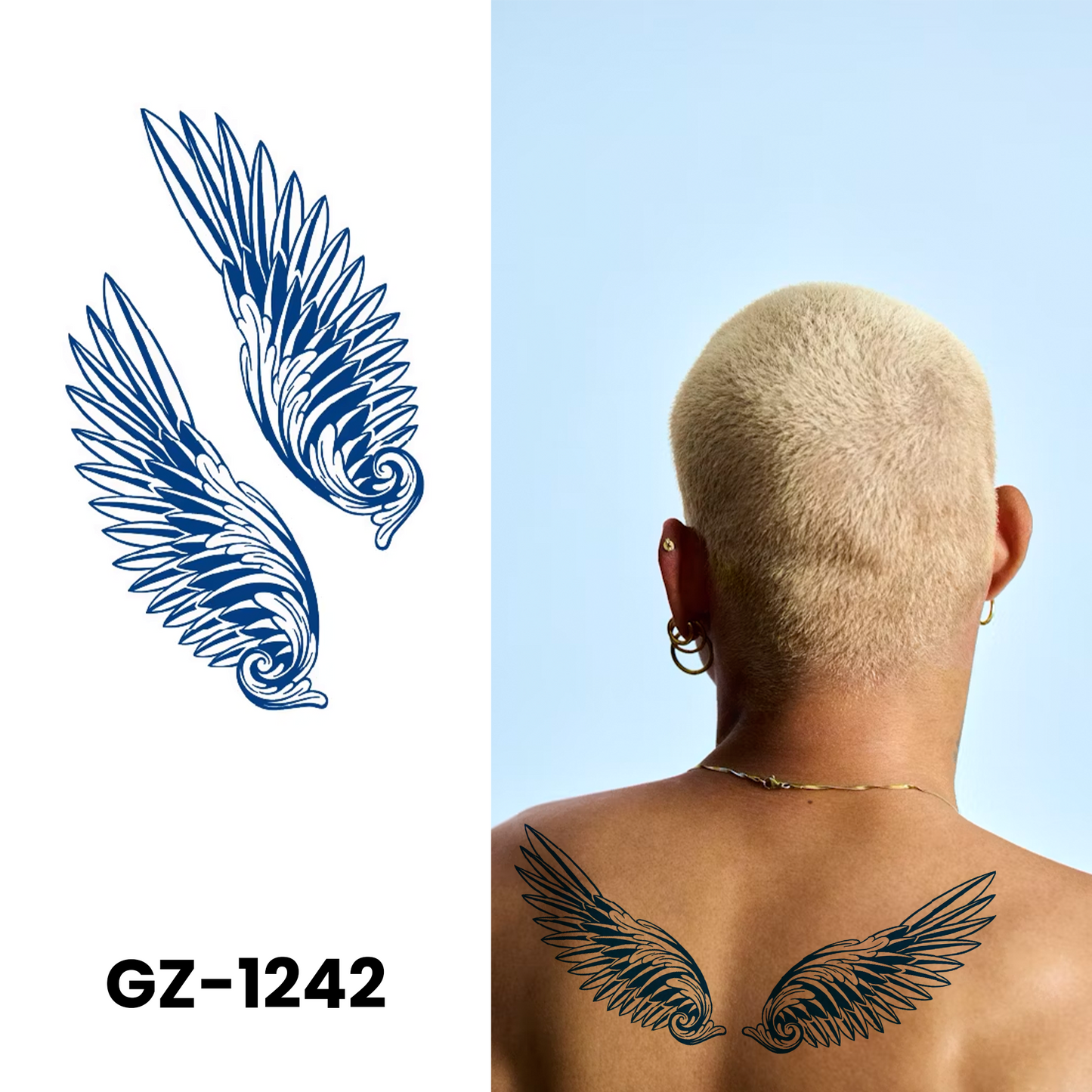 GZ-1242 - Semi Permanent Herbal Tattoos Sticker