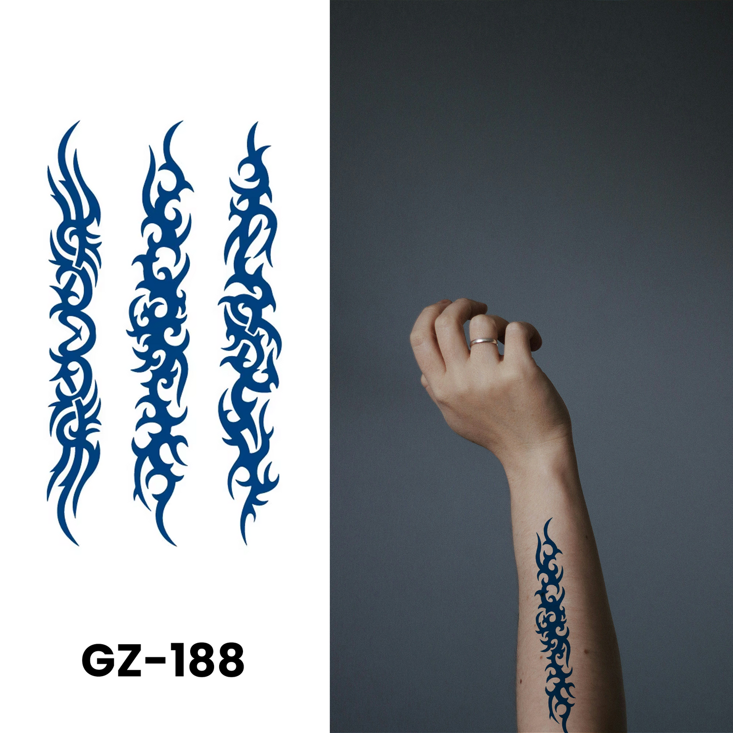 GZ-188 - Semi Permanent Herbal Tattoos Sticker