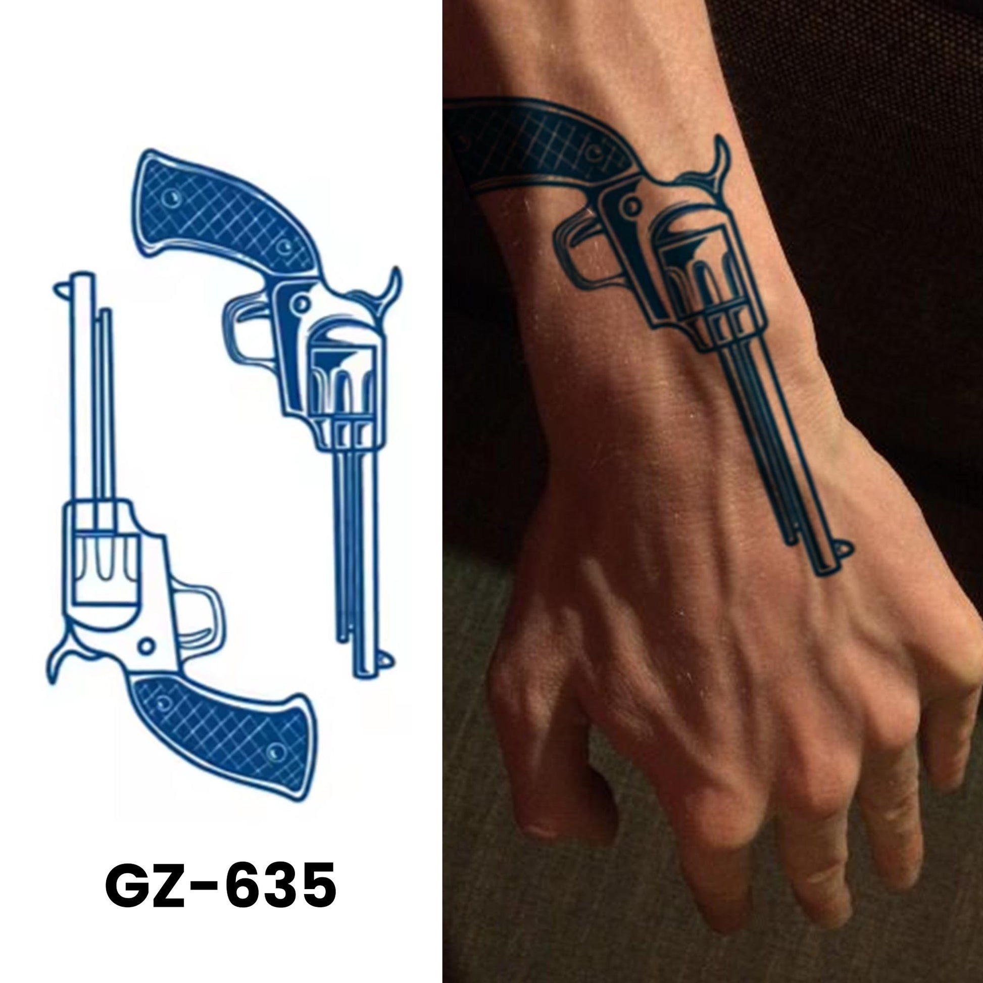 GZ-635 semi-permanent herbal tattoo sticker design