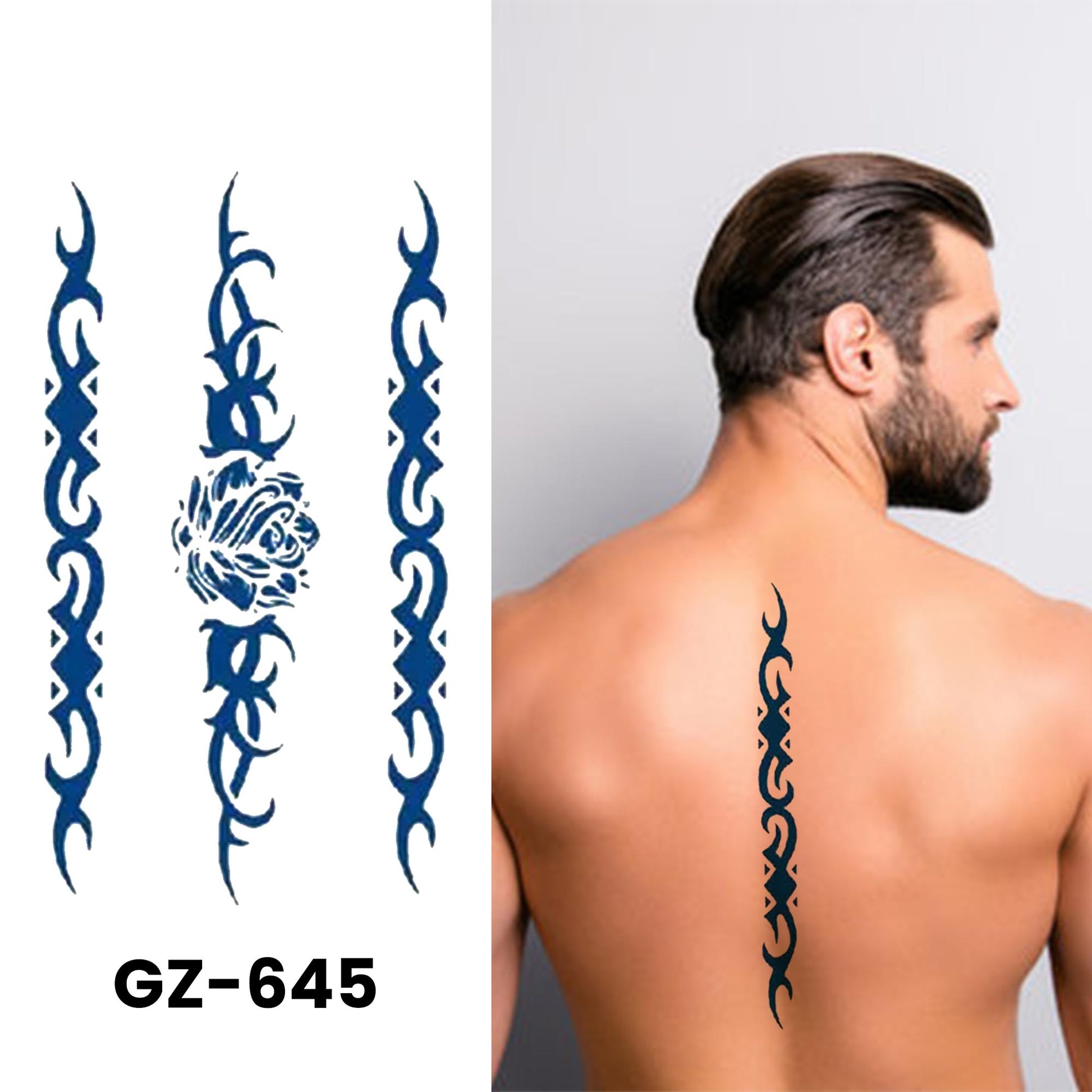 GZ-645 semi-permanent herbal tattoo sticker design