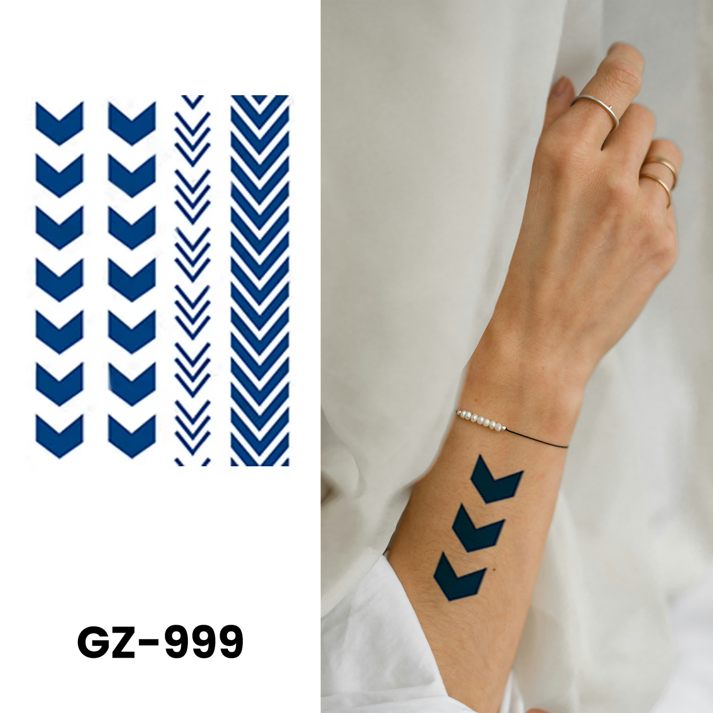 GZ-999 semi-permanent herbal tattoo sticker design