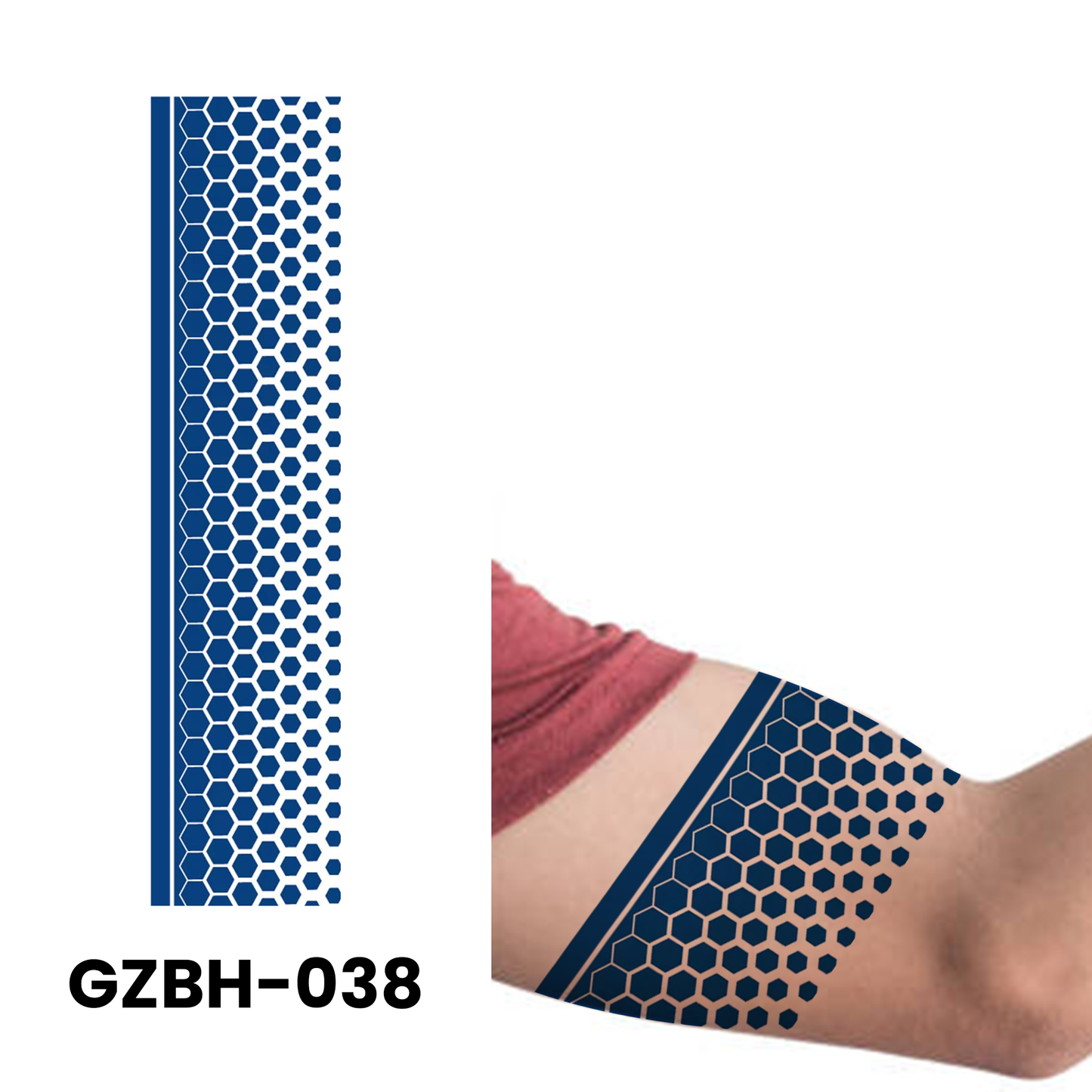 GZBH-038 semi-permanent herbal tattoo sticker design