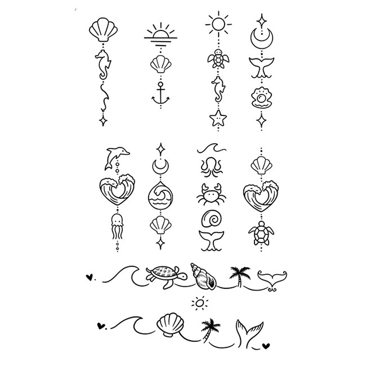 HC-252 - Semi Permanent Herbal Tattoos Sticker