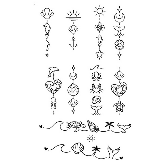 HC-252 - Semi Permanent Herbal Tattoos Sticker