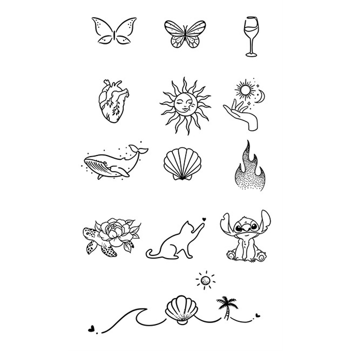 HC-253 - Semi Permanent Herbal Tattoos Sticker