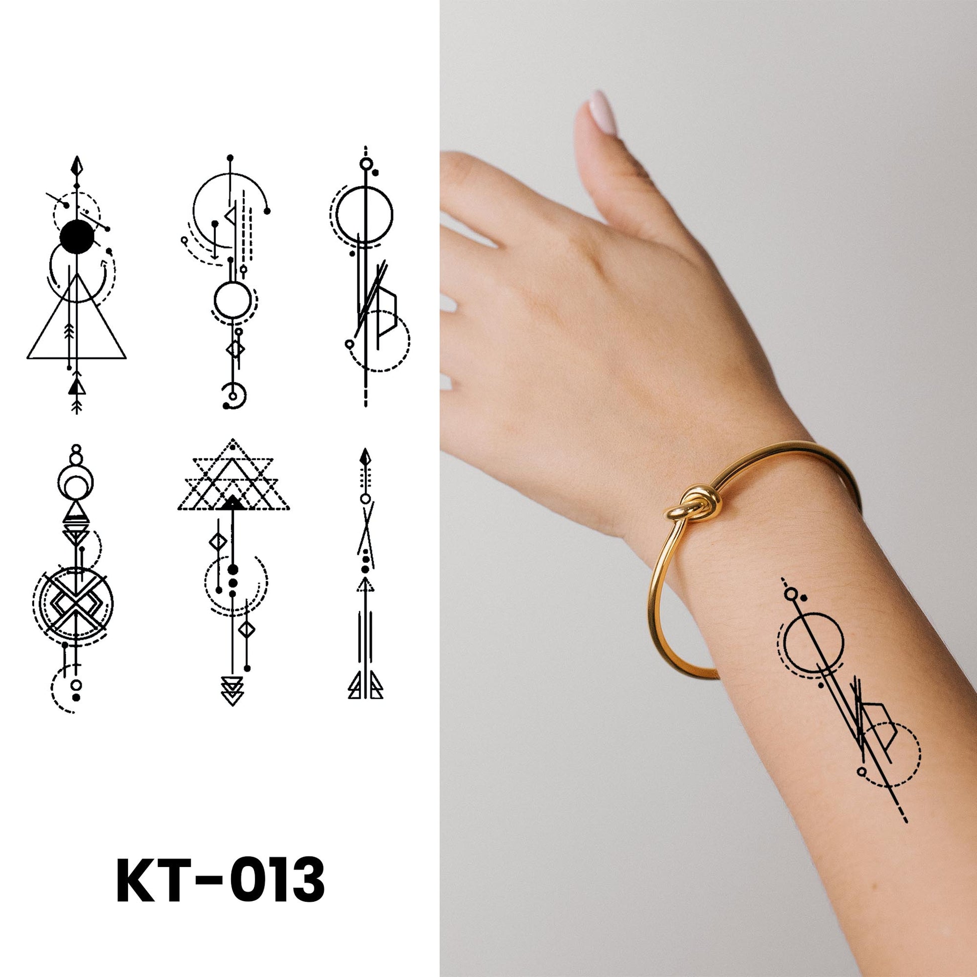 KT-013 semi-permanent herbal tattoo sticker design