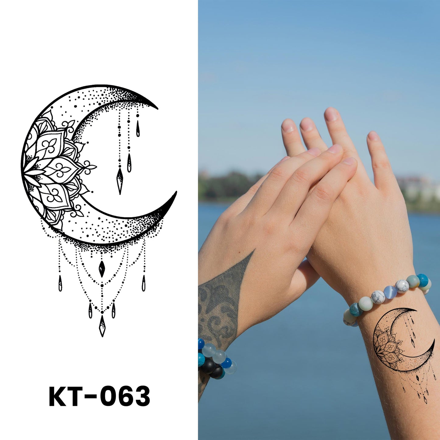 KT-063 - Semi Permanent Herbal Tattoos Sticker