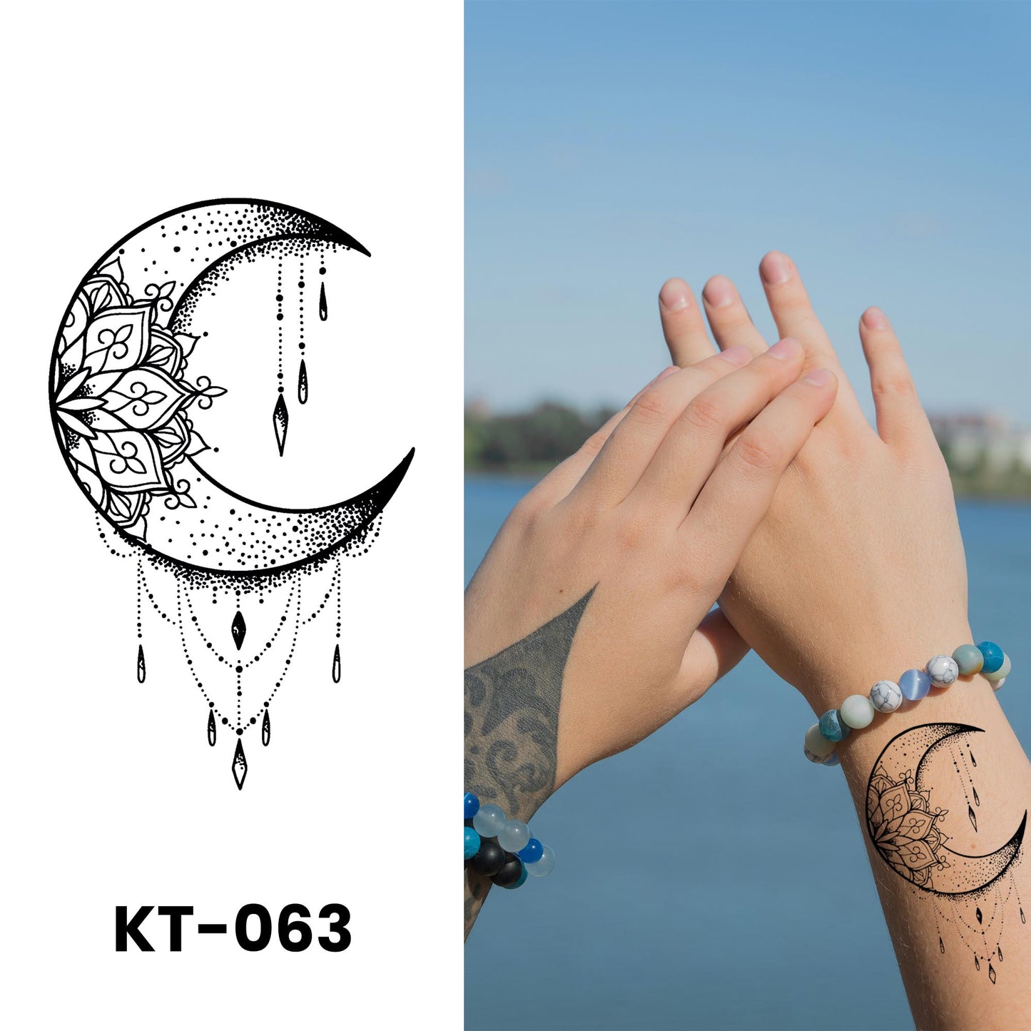 KT-063 semi-permanent herbal tattoo sticker design